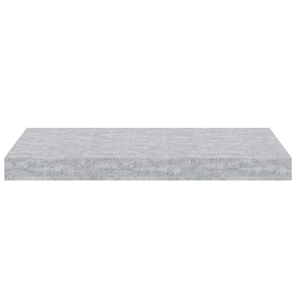 vidaXL Étagères murales flottantes 4 pcs Gris béton 50x23x3,8 cm MDF