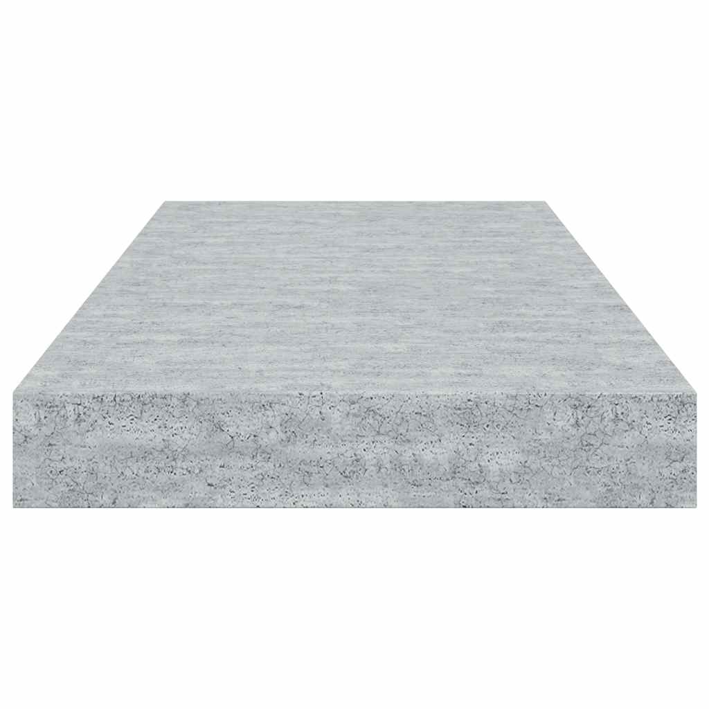 vidaXL Étagères murales flottantes 4 pcs Gris béton 50x23x3,8 cm MDF