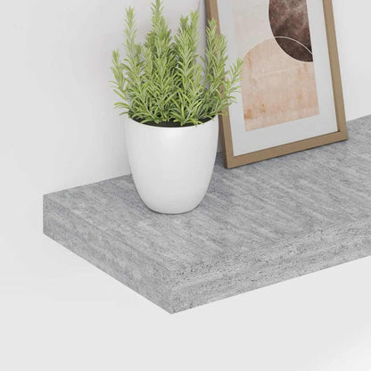 vidaXL Étagère murale gris béton 60x23,5x3,8 cm MDF