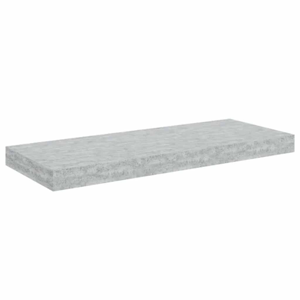 vidaXL Étagères murales flottantes 2 pcs Gris béton 60x23,5x3,8 cm MDF