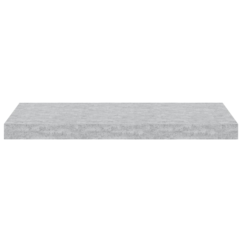 vidaXL Étagères murales flottantes 2 pcs Gris béton 60x23,5x3,8 cm MDF