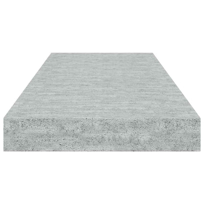 vidaXL Étagères murales flottantes 2 pcs Gris béton 60x23,5x3,8 cm MDF