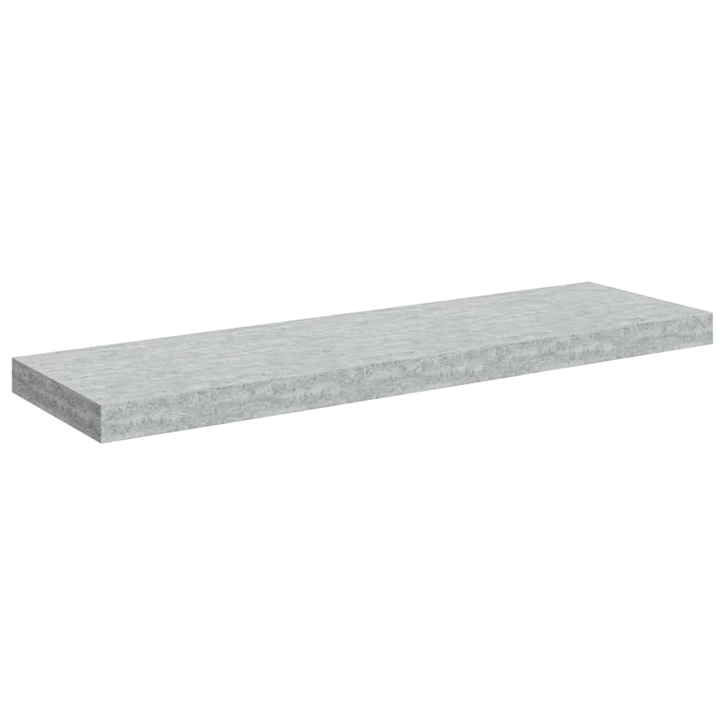 vidaXL Étagère murale gris béton 80x23,5x3,8 cm MDF