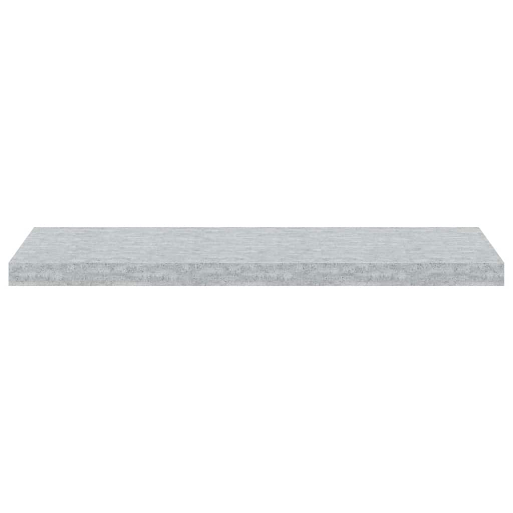 vidaXL Étagères murales 2 pcs Gris béton 80x23,5x3,8 cm MDF
