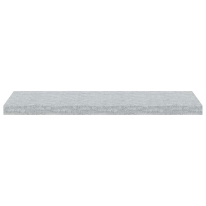 vidaXL Étagères murales 2 pcs Gris béton 80x23,5x3,8 cm MDF