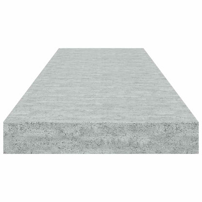 vidaXL Étagères murales 2 pcs Gris béton 80x23,5x3,8 cm MDF