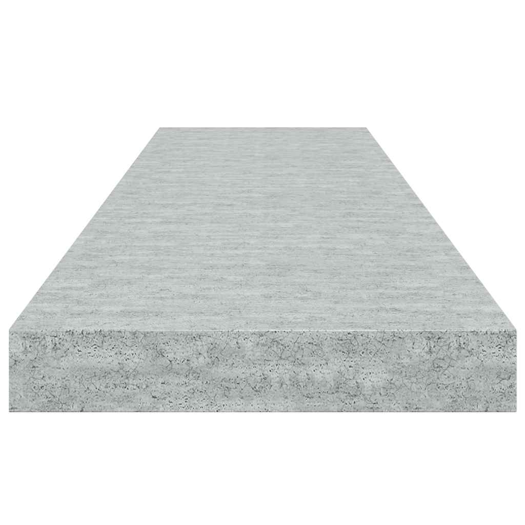 vidaXL Étagère flottante gris béton 90x23,5x3,8 cm MDF