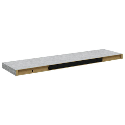 vidaXL Étagère flottante gris béton 90x23,5x3,8 cm MDF