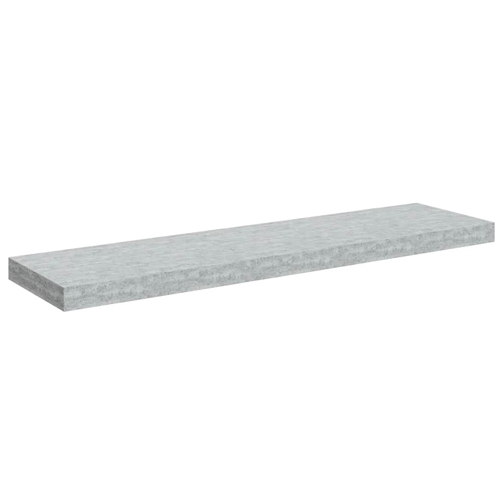 vidaXL Étagères murales flottantes 2 pcs Gris béton 90x23,5x3,8 cm MDF