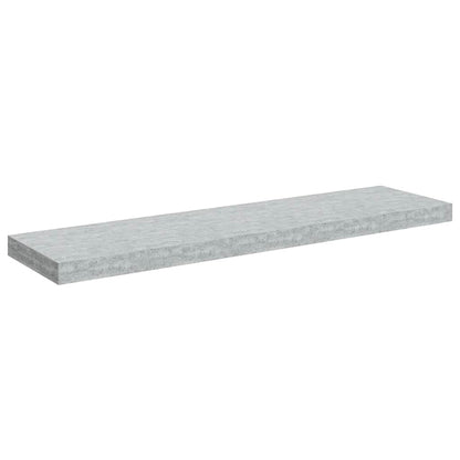 vidaXL Étagères murales flottantes 2 pcs Gris béton 90x23,5x3,8 cm MDF