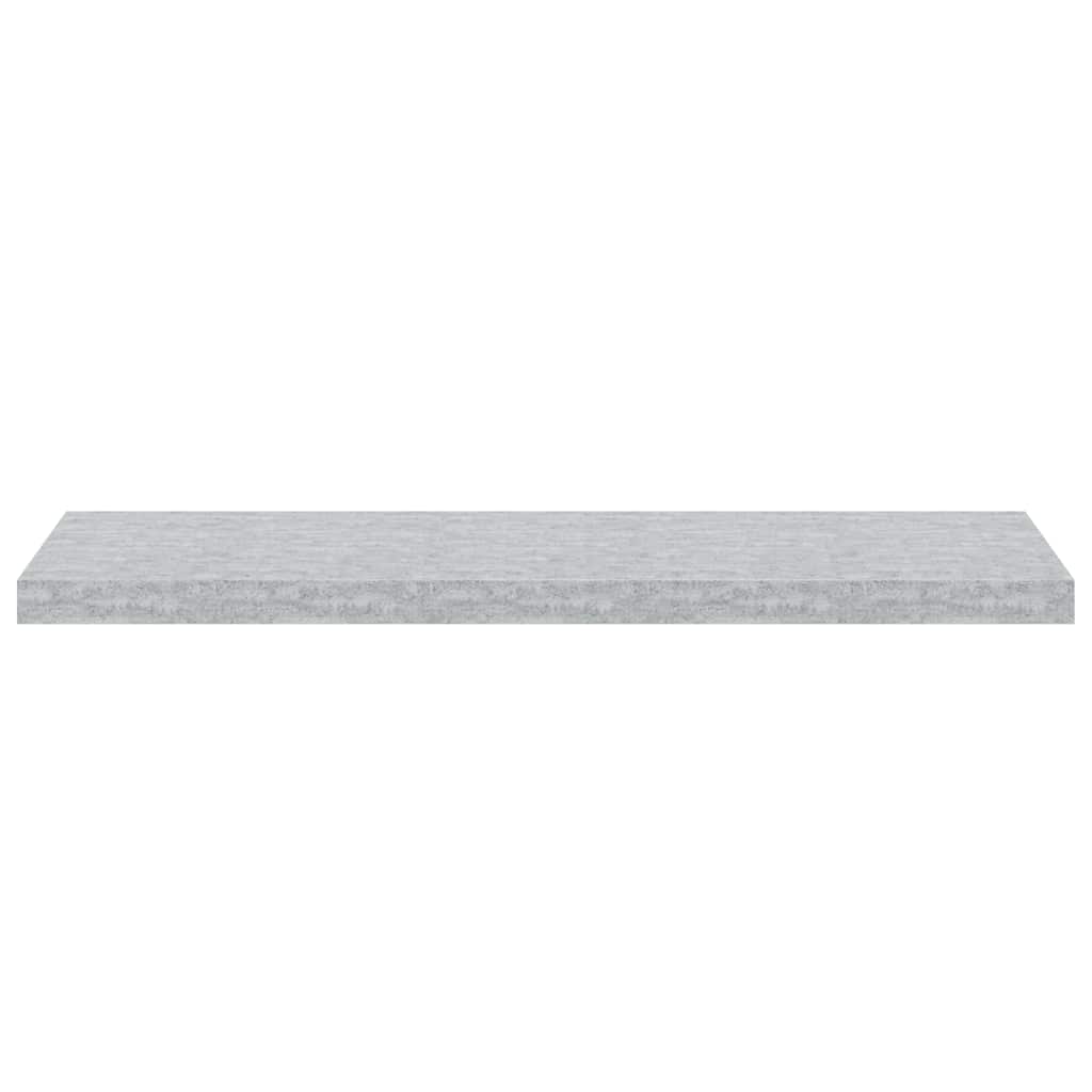 vidaXL Étagères murales flottantes 2 pcs Gris béton 90x23,5x3,8 cm MDF