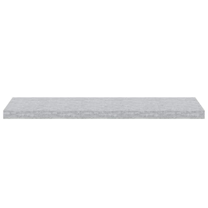 vidaXL Étagères murales flottantes 2 pcs Gris béton 90x23,5x3,8 cm MDF
