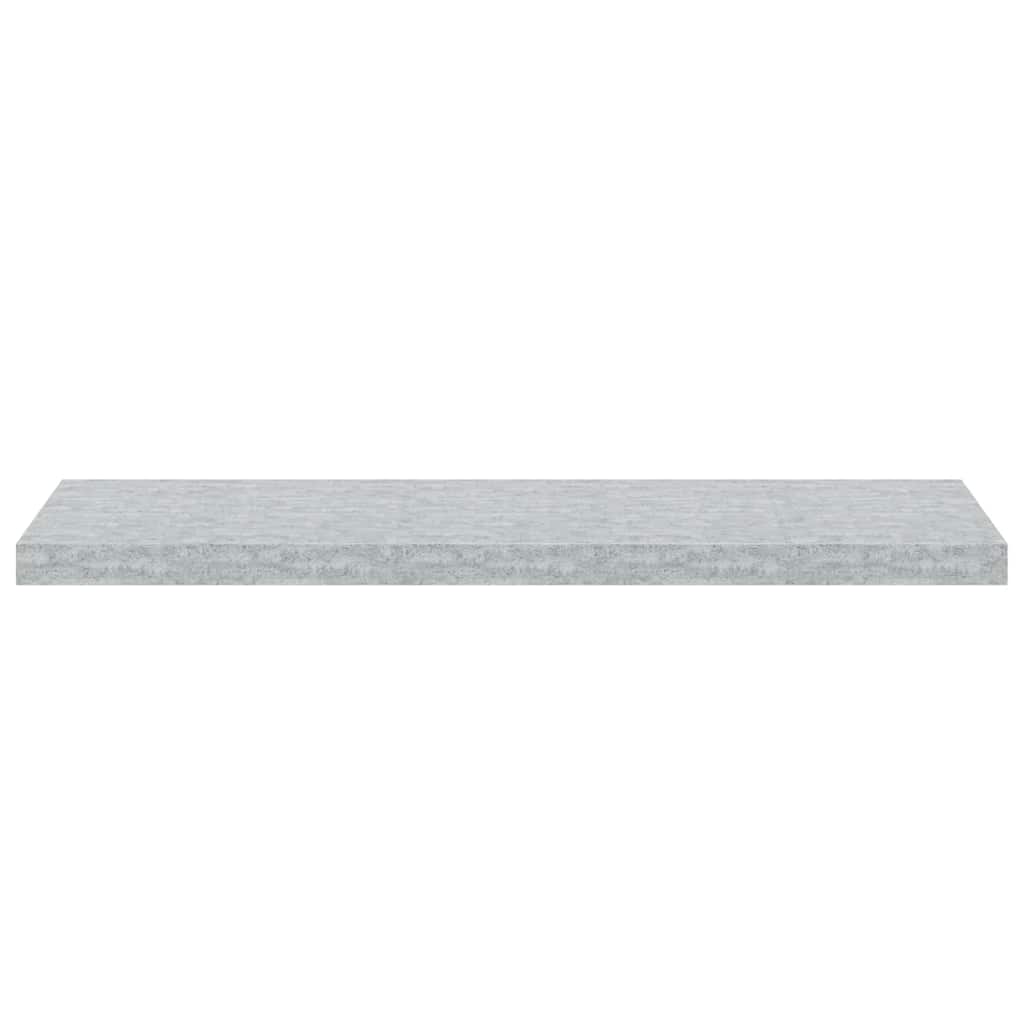 vidaXL Schweberegale 4 Stk. Betongrau 90x23,5x3,8 cm MDF