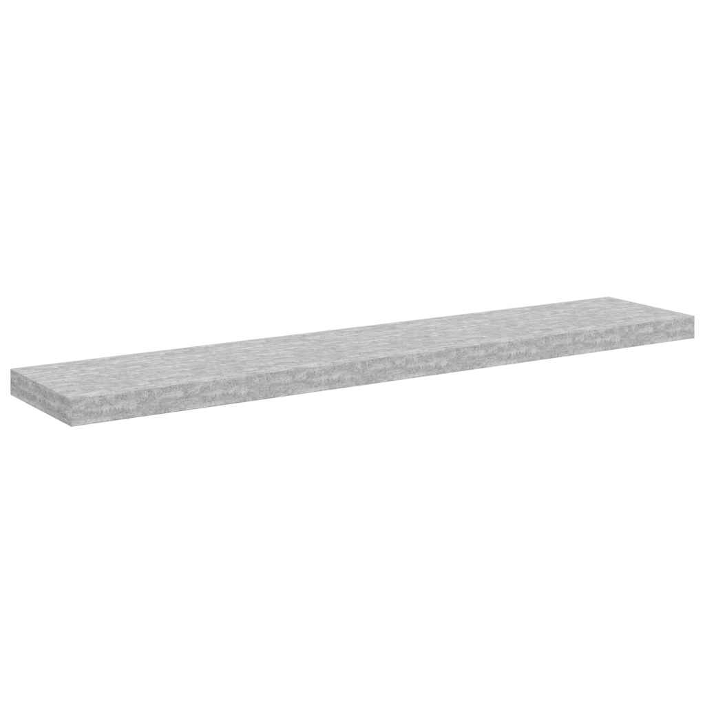 vidaXL Étagère flottante gris béton 120x23,5x3,8 cm MDF