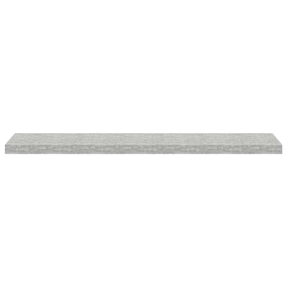 vidaXL Étagères murales 2 pcs Gris béton 120x23,5x3,8 cm MDF