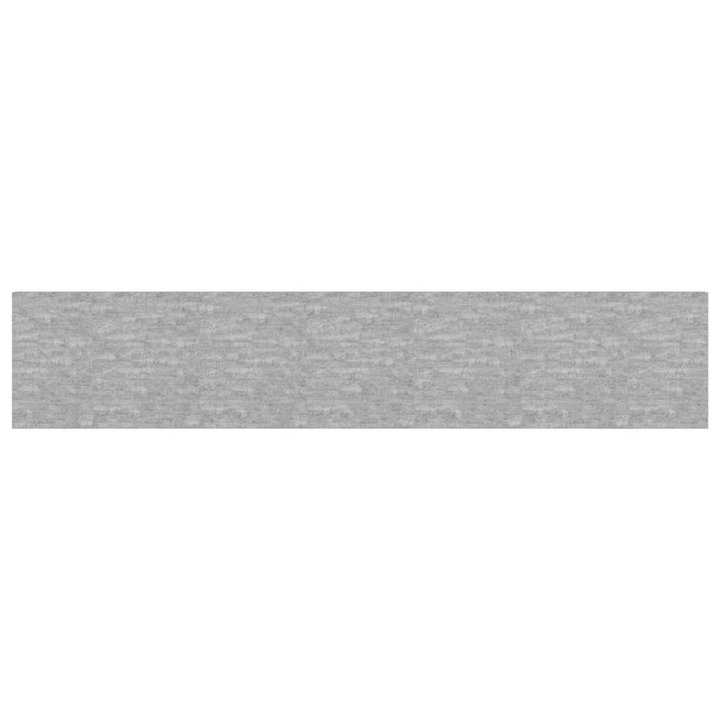 vidaXL Étagères murales 2 pcs Gris béton 120x23,5x3,8 cm MDF