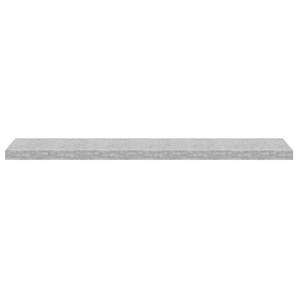 vidaXL Étagères murales 4 pcs Gris béton 120x23,5x3,8 cm MDF