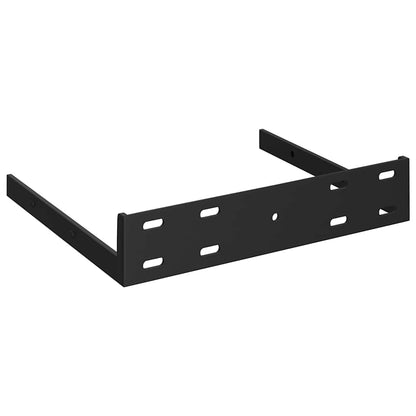 vidaXL Étagère d'angle murale aspect chêne et blanc 25x25x3,8 cm MDF