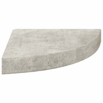 vidaXL Eck-Schweberegale 4 Stk. Betongrau 25x25x3,8 cm MDF