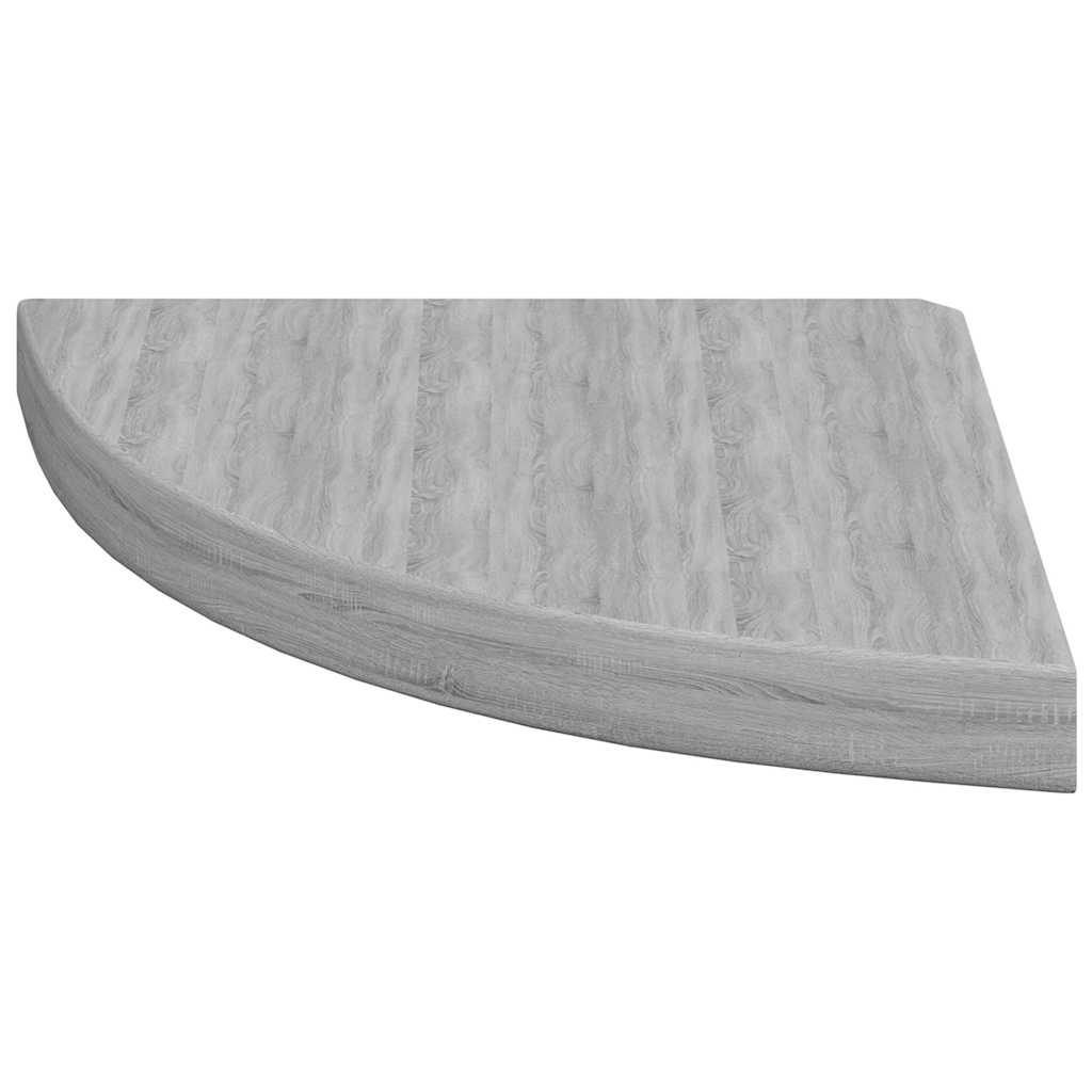 vidaXL Étagères d'angle flottantes 4 pcs Gris béton 35x35x3,8 cm MDF