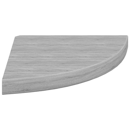 vidaXL Étagères d'angle flottantes 4 pcs Gris béton 35x35x3,8 cm MDF