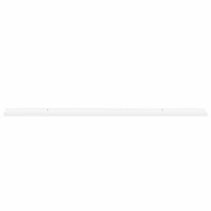 vidaXL Wandregale 2 Stk. Hochglanz-Weiß 115x9x3 cm