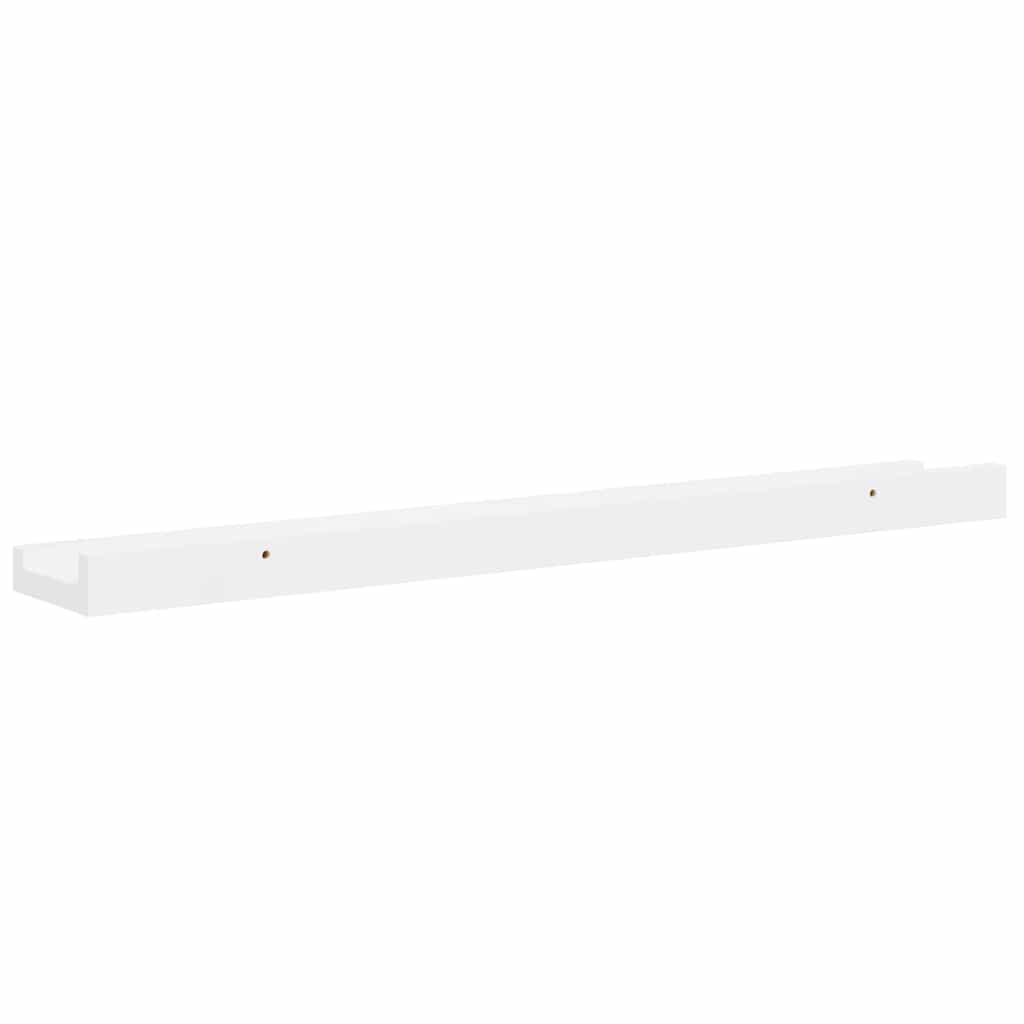 vidaXL Wandregale 4 Stk. Hochglanz-Weiß 60x9x3 cm