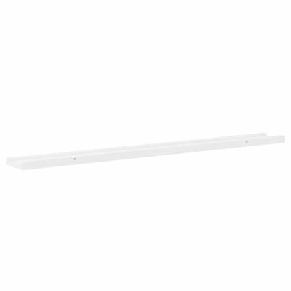 vidaXL Étagères murales 4 pcs Blanc brillant 100x9x3 cm