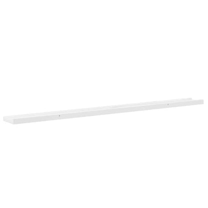 vidaXL Wandregale 4 Stk. Hochglanz-Weiß 115x9x3 cm