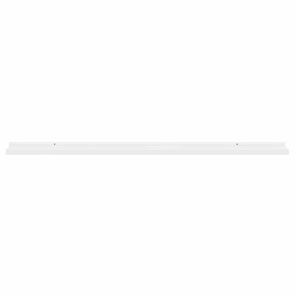 vidaXL Wandregale 2 Stk. Weiß 100x9x3 cm