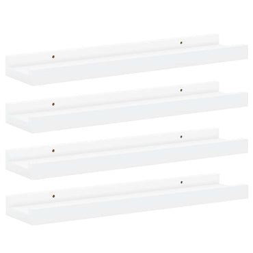 vidaXL Wandregale 4 Stk. Weiß 40x9x3 cm