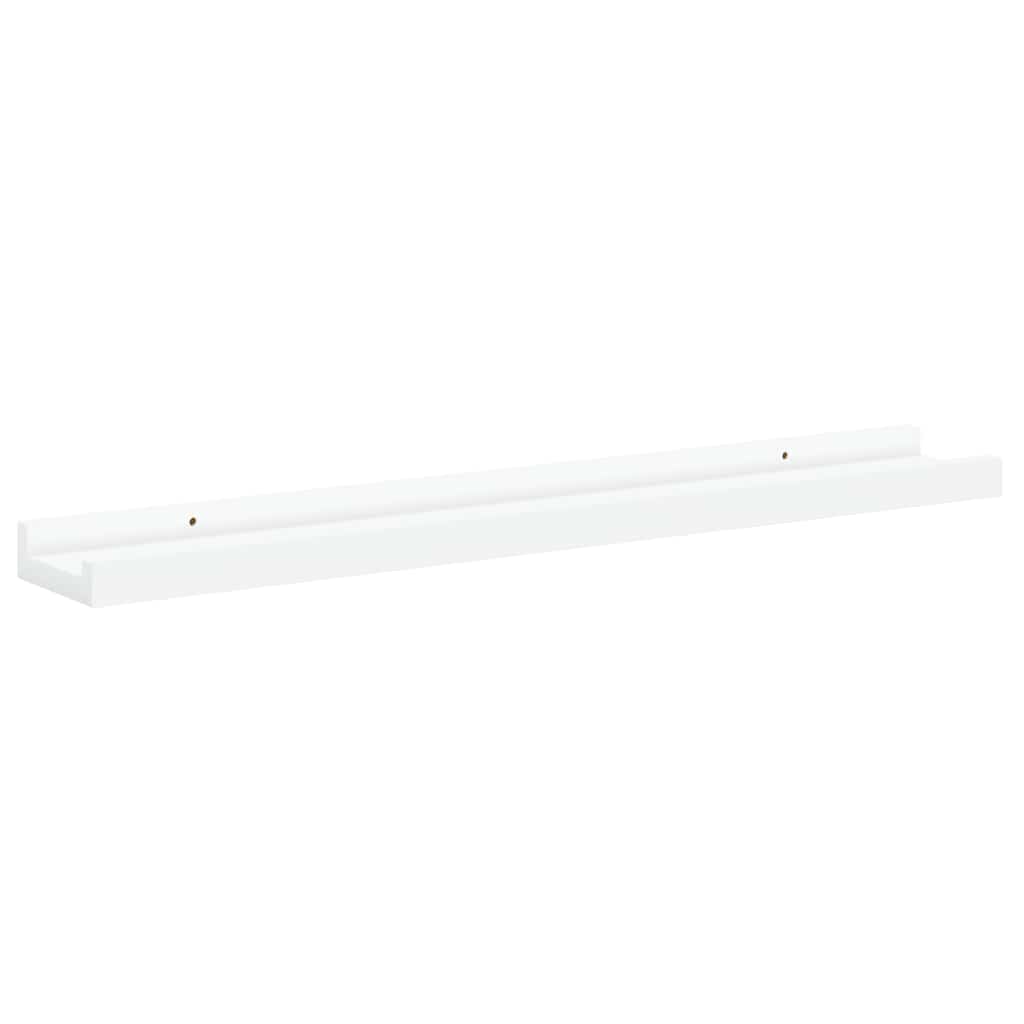 vidaXL Wandregale 4 Stk. Weiß 60x9x3 cm