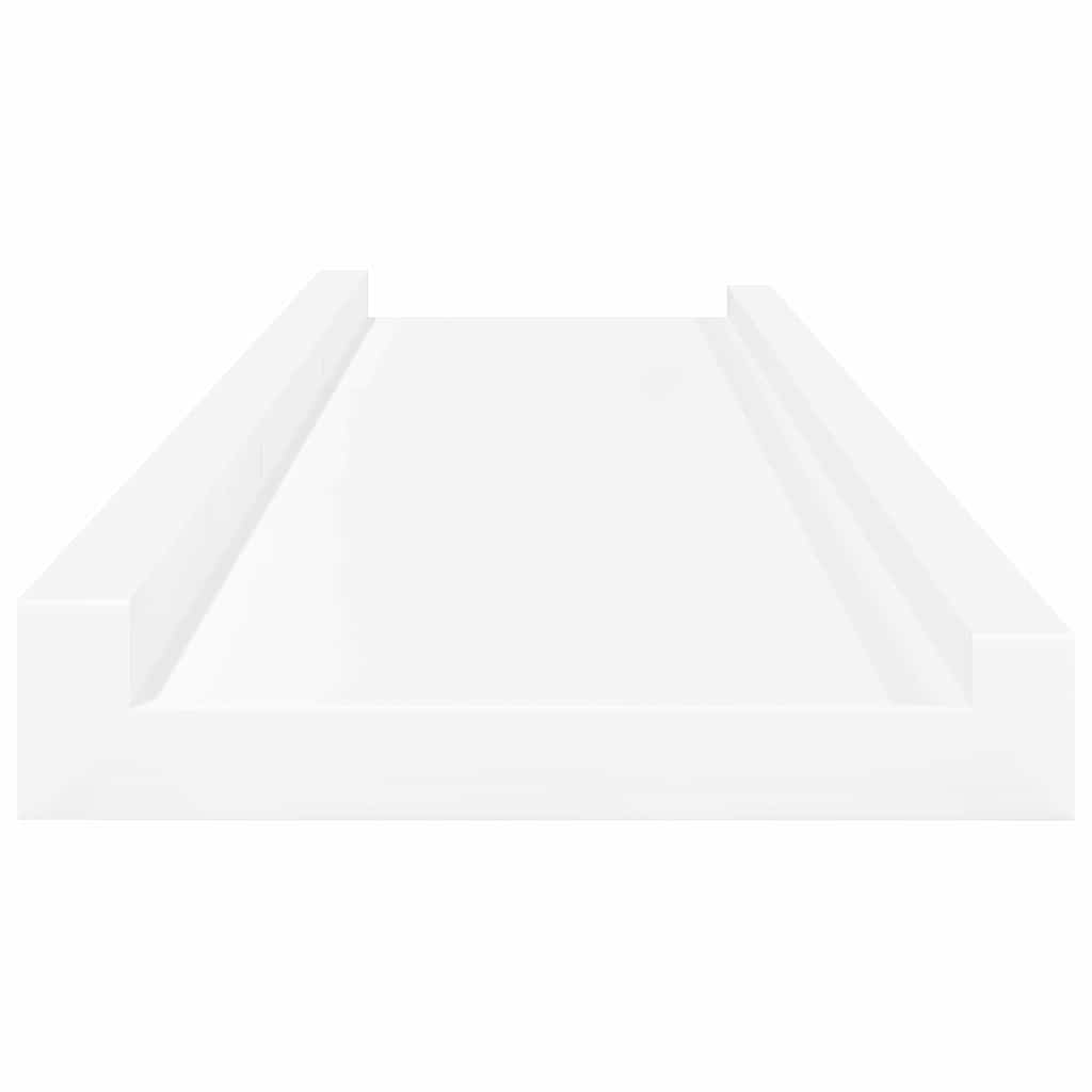 vidaXL Wandregale 4 Stk. Weiß 80x9x3 cm