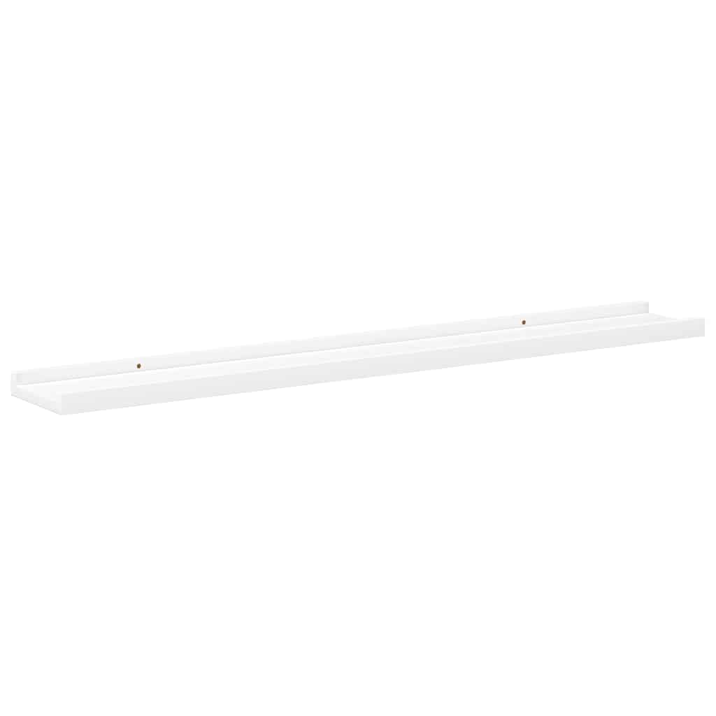 vidaXL Wandregale 4 Stk. Weiß 80x9x3 cm