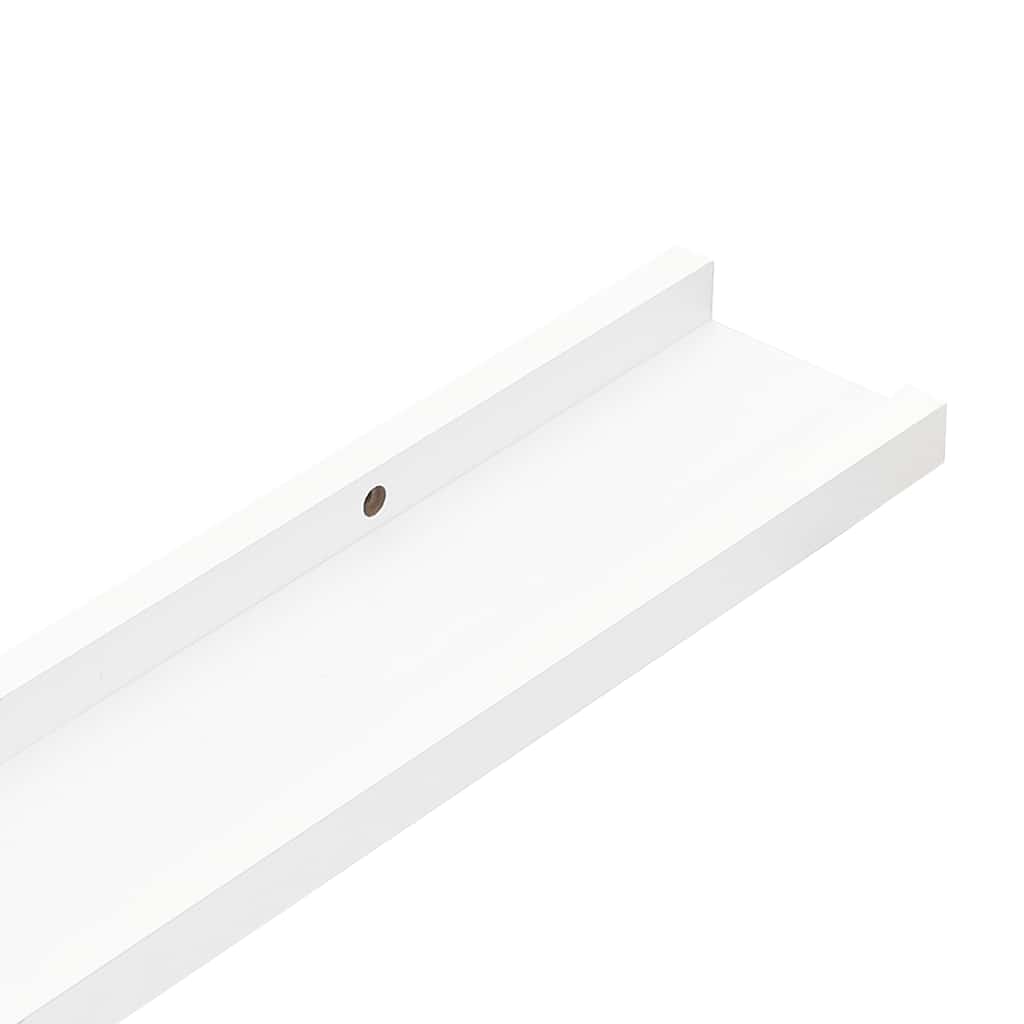 vidaXL Wandregale 4 Stk. Weiß 100x9x3 cm
