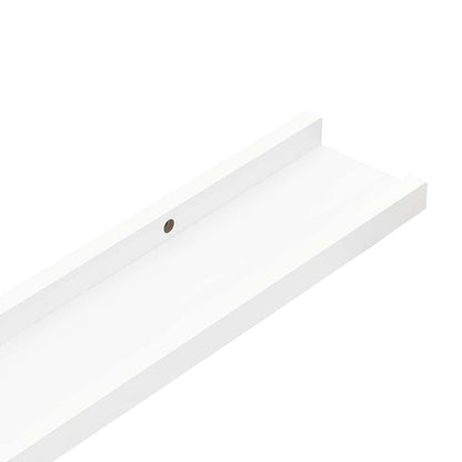 vidaXL Wandregale 4 Stk. Weiß 100x9x3 cm