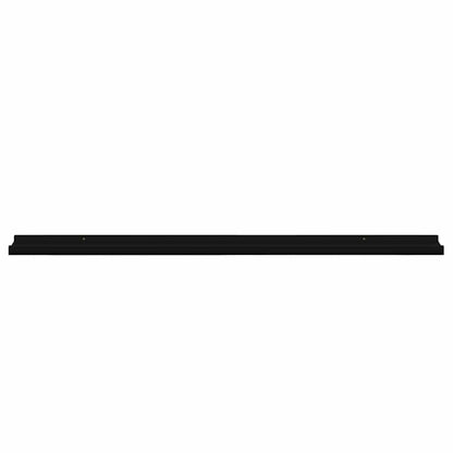 vidaXL Wandregale 2 Stk. Schwarz 100x9x3 cm