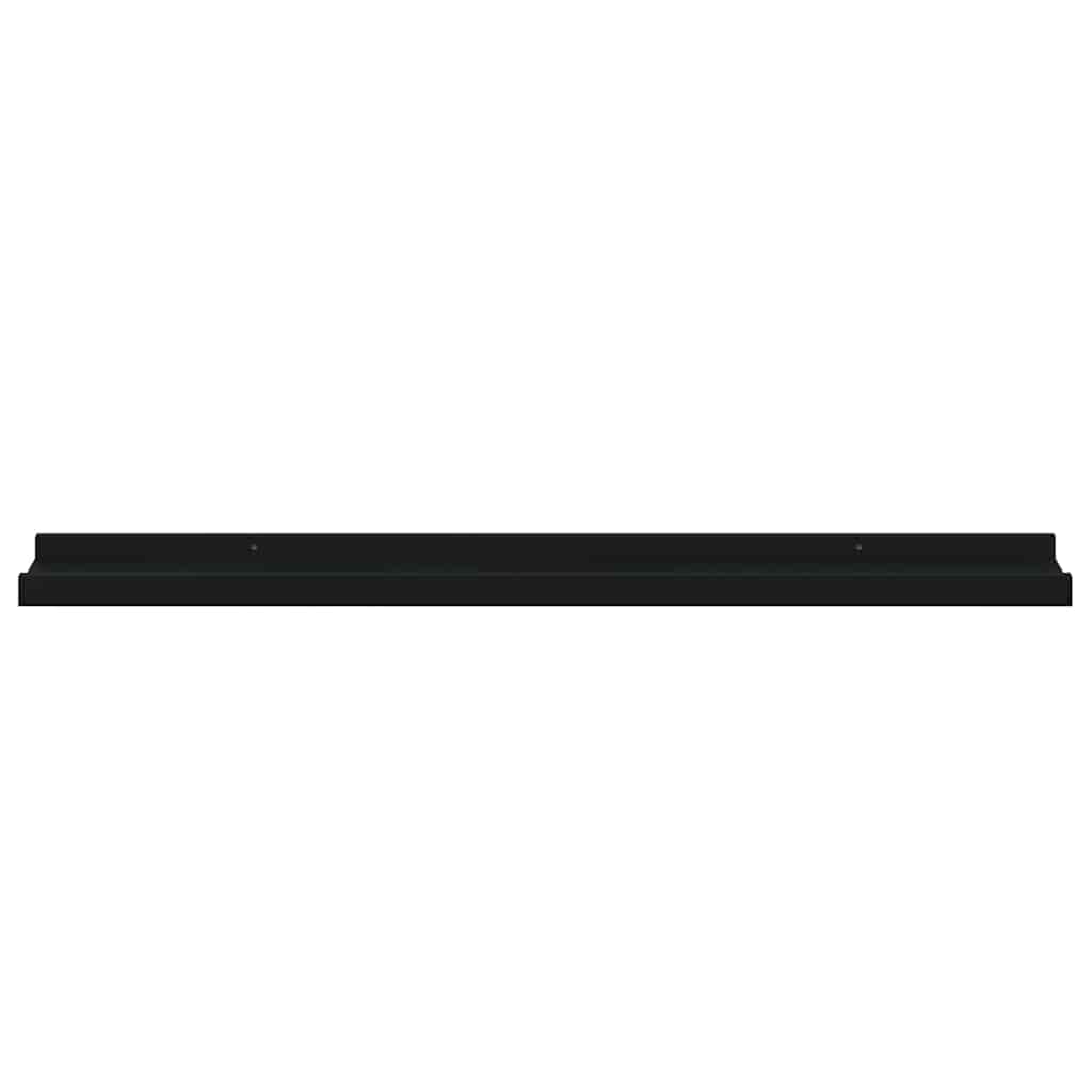 vidaXL Wandregale 4 Stk. Schwarz 80x9x3 cm