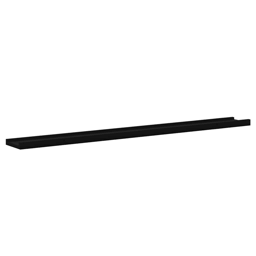 vidaXL Wandregale 4 Stk. Schwarz 100x9x3 cm