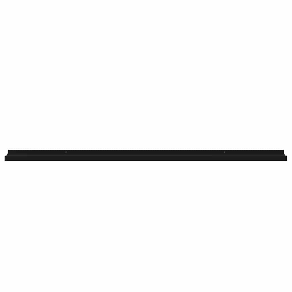 vidaXL Wandregale 4 Stk. Schwarz 115x9x3 cm