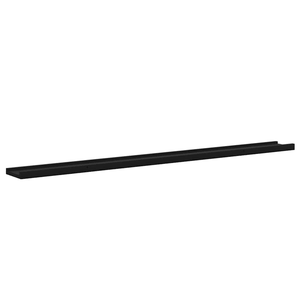 vidaXL Wandregale 4 Stk. Schwarz 115x9x3 cm