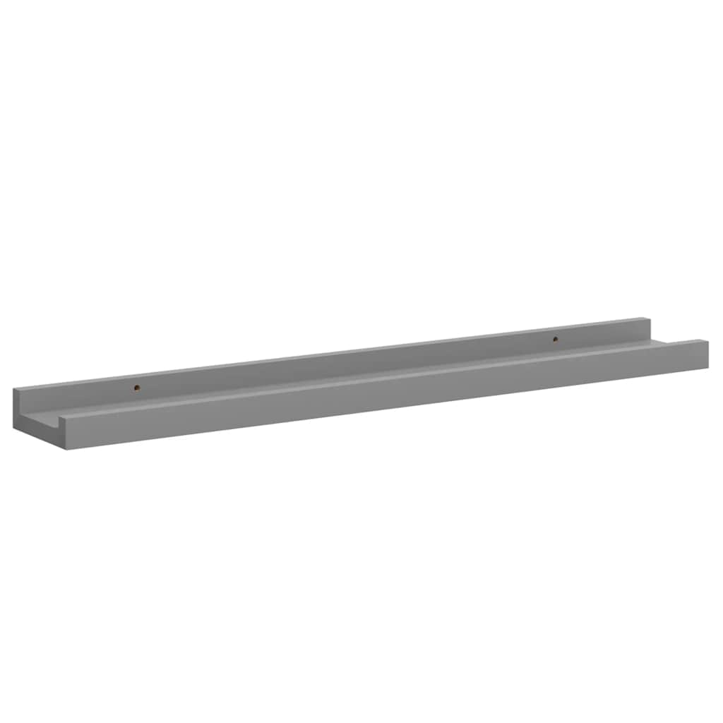vidaXL Wandregale 4 Stk. Grau 60x9x3 cm