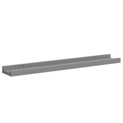 vidaXL Wandregale 4 Stk. Grau 60x9x3 cm