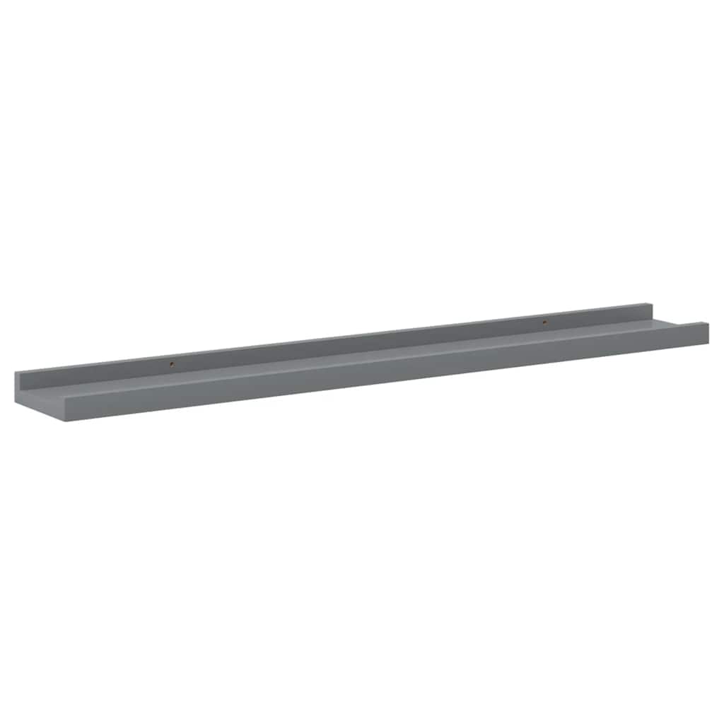 vidaXL Wandregale 4 Stk. Grau 80x9x3 cm