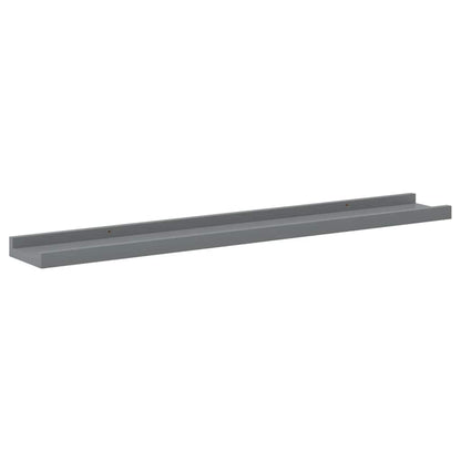 vidaXL Wandregale 4 Stk. Grau 80x9x3 cm