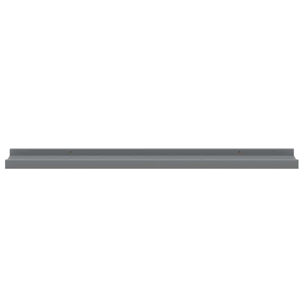 vidaXL Wandregale 4 Stk. Grau 80x9x3 cm