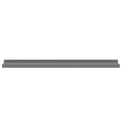 vidaXL Wandregale 4 Stk. Grau 80x9x3 cm