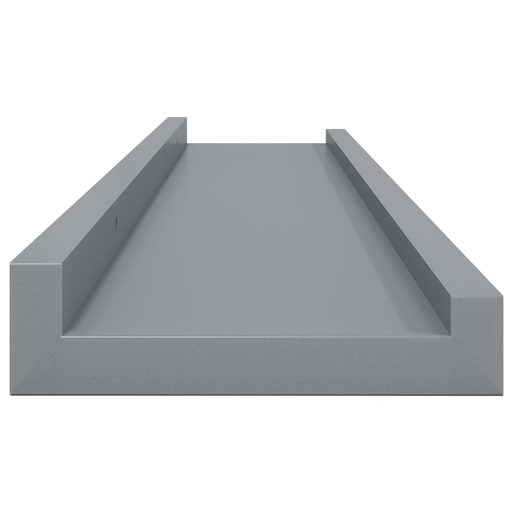 vidaXL Wandregale 4 Stk. Grau 80x9x3 cm