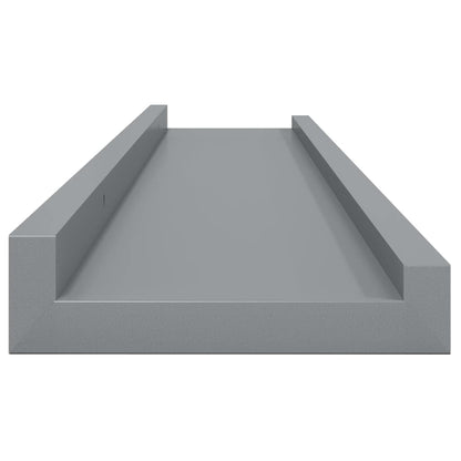 vidaXL Wandregale 4 Stk. Grau 80x9x3 cm