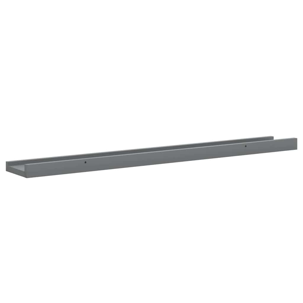 vidaXL Wandregale 4 Stk. Grau 80x9x3 cm